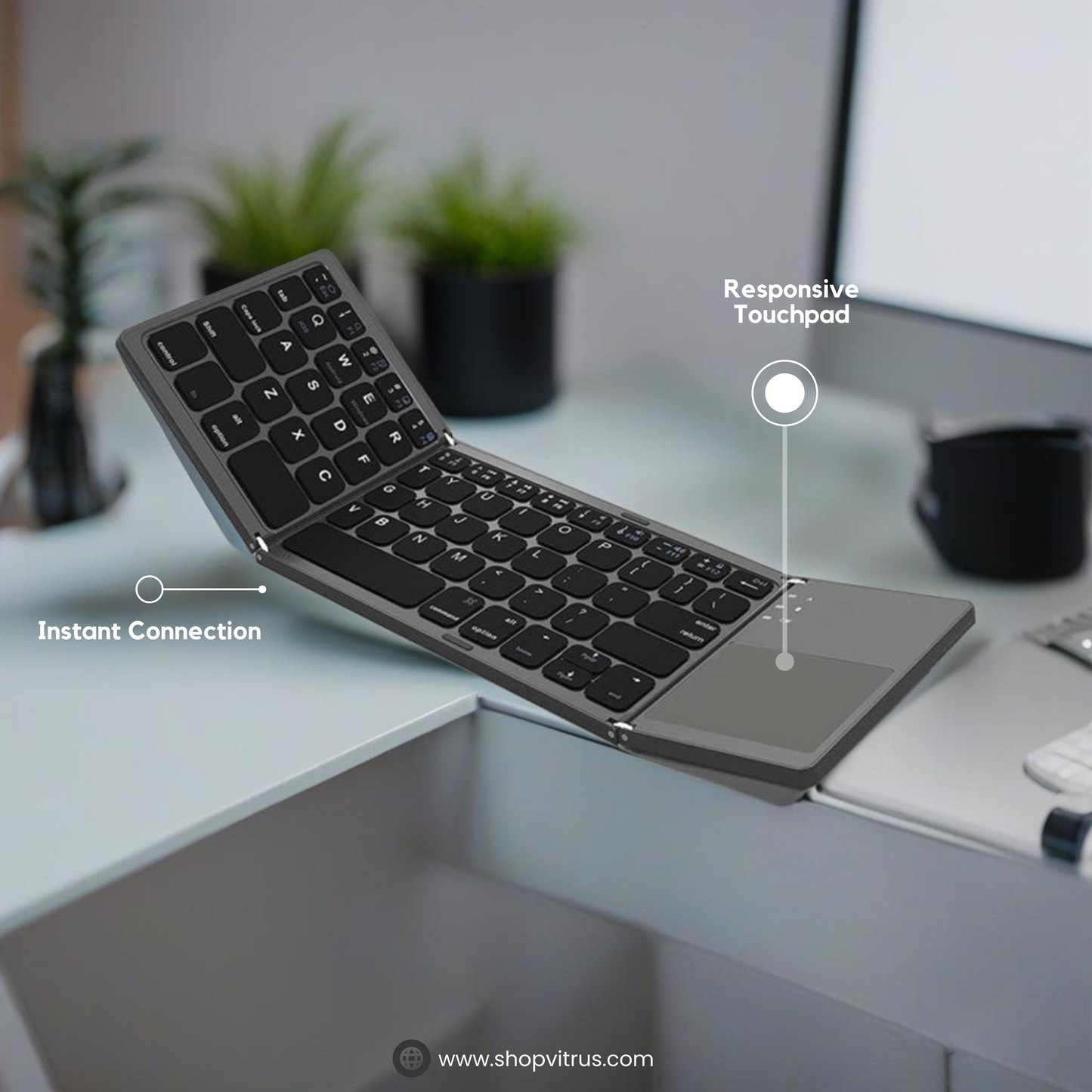 Foldable Bluetooth Keyboard